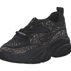 Steve Madden SM19000082-915 Privy, Schnürschuhe, Damen, black/silver