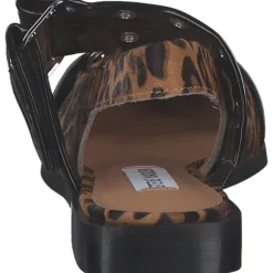 Steve Madden SM11003508-BLO Grand Ave-L, Pantoletten & Badeschuhe, Damen, black/leopard