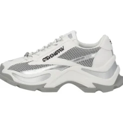Steve Madden Zoomz SM11002327, Schnürschuhe, Damen, weiß grau