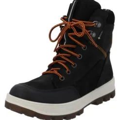Superfit 1-800477-0000 Stiefelette Leder  TEDD, Winterstiefel, Kinder, SCHWARZ/ORANGE