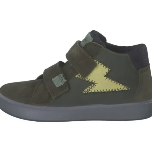 Superfit 1-000771-7010 Stiefelette Leder  SUPIES, Lauflernschuhe, Kinder, GRÜN/GELB