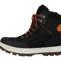 Superfit 1-800477-0000 Stiefelette Leder  TEDD, Winterstiefel, Kinder, SCHWARZ/ORANGE