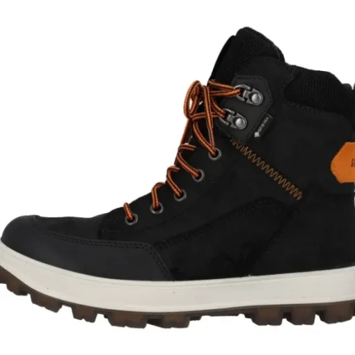 Superfit 1-800477-0000 Stiefelette Leder  TEDD, Winterstiefel, Kinder, SCHWARZ/ORANGE