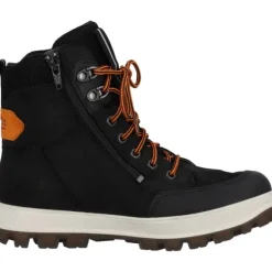 Superfit 1-800477-0000 Stiefelette Leder  TEDD, Winterstiefel, Kinder, SCHWARZ/ORANGE