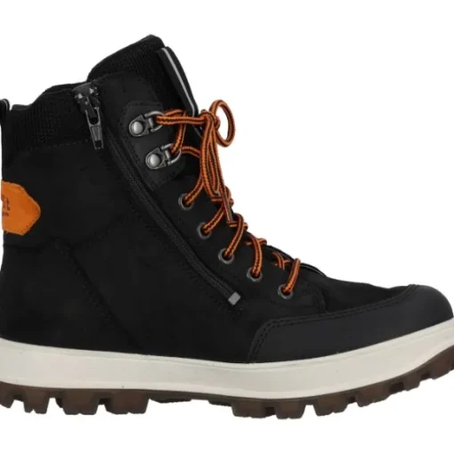 Superfit 1-800477-0000 Stiefelette Leder  TEDD, Winterstiefel, Kinder, SCHWARZ/ORANGE