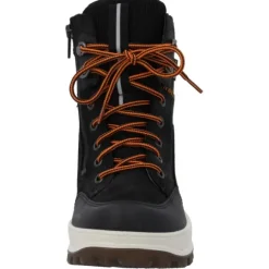 Superfit 1-800477-0000 Stiefelette Leder  TEDD, Winterstiefel, Kinder, SCHWARZ/ORANGE