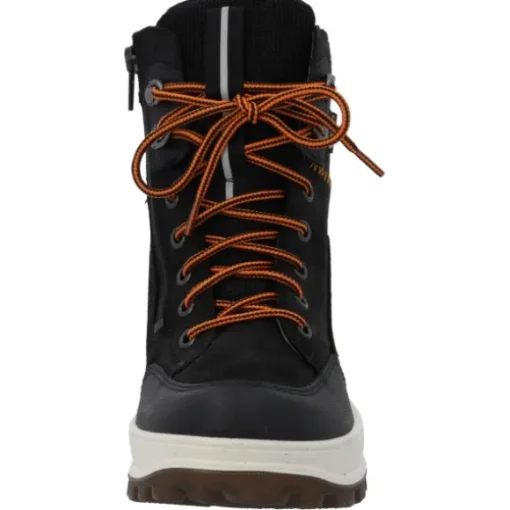 Superfit 1-800477-0000 Stiefelette Leder  TEDD, Winterstiefel, Kinder, SCHWARZ/ORANGE