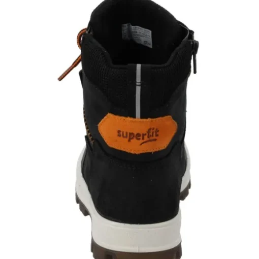 Superfit 1-800477-0000 Stiefelette Leder  TEDD, Winterstiefel, Kinder, SCHWARZ/ORANGE