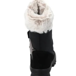 Superfit 1-000226-0000 Stiefelette Leder  FLAVIA, Winterstiefel, Kinder, SCHWARZ/BEIGE