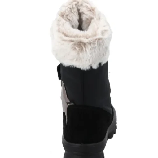 Superfit 1-000226-0000 Stiefelette Leder  FLAVIA, Winterstiefel, Kinder, SCHWARZ/BEIGE