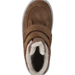 Superfit 1-106314-3000 Stiefelette Leder, Lauflernschuhe, Kinder, BRAUN/GELB