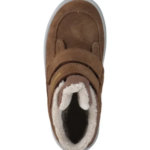Superfit 1-106314-3000 Stiefelette Leder, Lauflernschuhe, Kinder, BRAUN/GELB