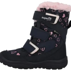 Superfit 1-009090-8020 Stiefelette Synthetik  CRYSTA, Winterstiefel, Kinder, BLAU/ROSA
