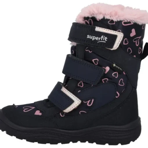 Superfit 1-009090-8020 Stiefelette Synthetik  CRYSTA, Winterstiefel, Kinder, BLAU/ROSA