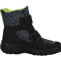 Superfit 1-006080-0020, Winterstiefel, Kinder, SCHWARZ/HELLGRÜN