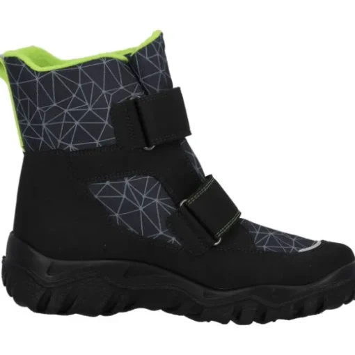Superfit 1-006080-0020, Winterstiefel, Kinder, SCHWARZ/HELLGRÜN