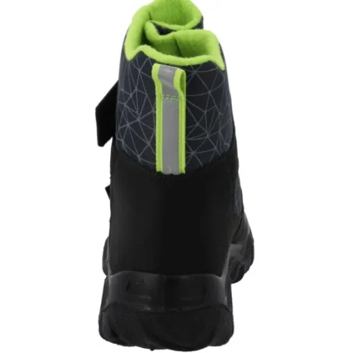 Superfit 1-006080-0020, Winterstiefel, Kinder, SCHWARZ/HELLGRÜN