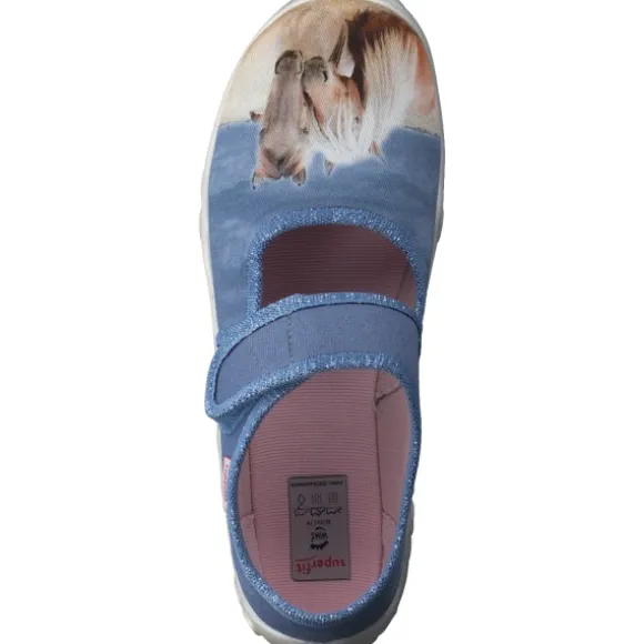Superfit BONNY 00281, Hausschuhe, Kinder, Blau/mehrfarbig
