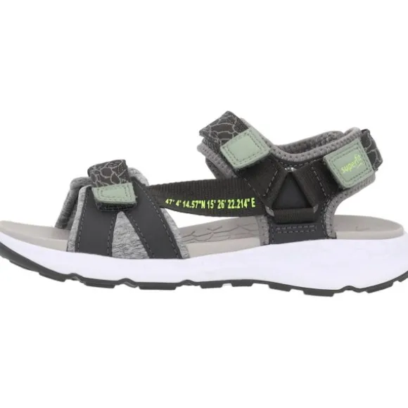 Superfit CRISS CROS 00580, Sandalen (Kinder), Kinder, GRAU/HELLGRAU