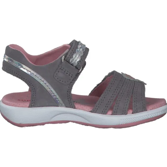 Superfit EMILY 06133, Sandalen (Kinder), Kinder, HELLGRAU/ROSA