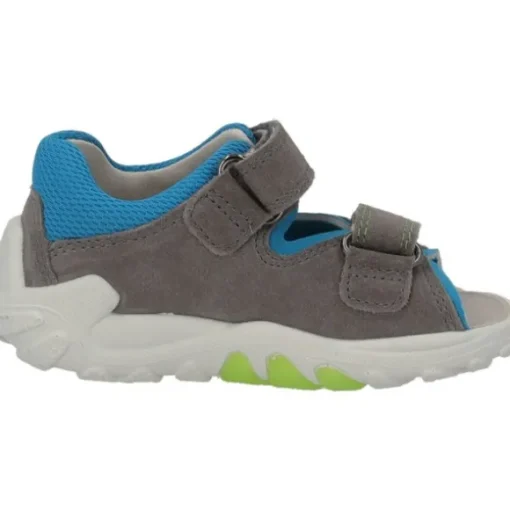 Superfit FLOW 00034, Sandalen (Kinder), Kinder, GRAU/TÜRKIS