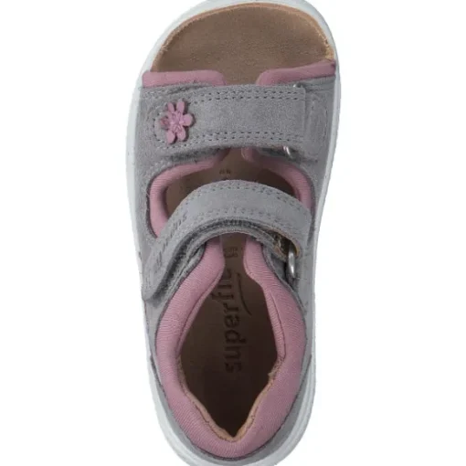 Superfit POLLY 00096, Sandaletten, Kinder, HELLGRAU/ROSA