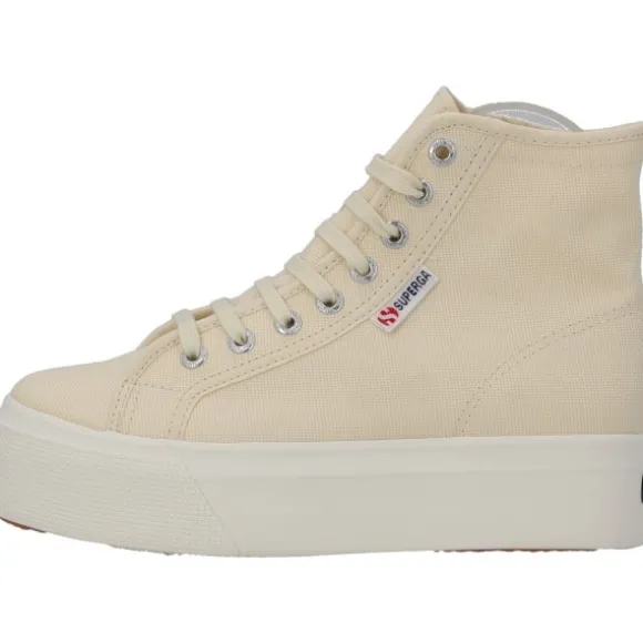 Superga 2708 Hi Top S41273W, Sneakers High, Damen, beige - eggshell