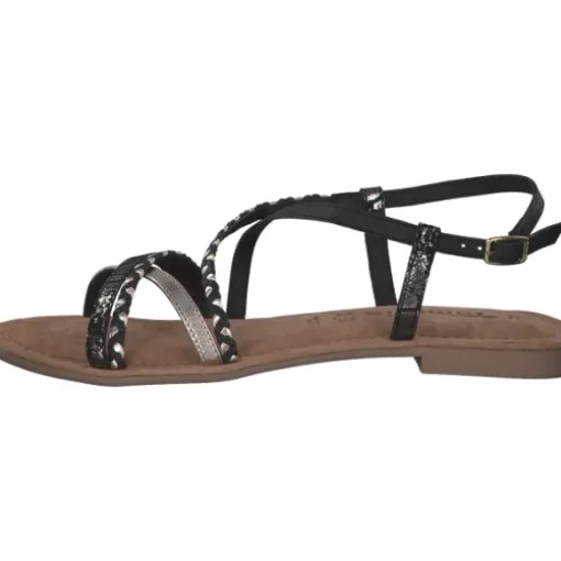 Tamaris 28139, Keilsandaletten, Damen, Schwarz