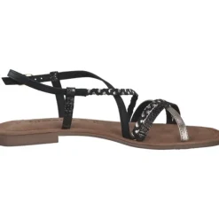 Tamaris 28139, Keilsandaletten, Damen, Schwarz