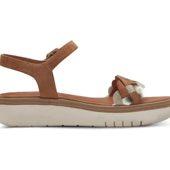 Tamaris 28216, Keilsandaletten, Damen, COGNAC COMB