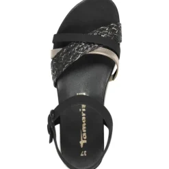Tamaris 28145-42, Keilsandaletten, Damen, Schwarz