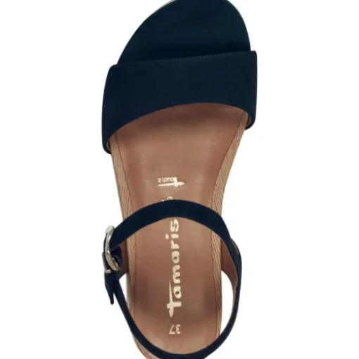 Tamaris 28166, Keilsandaletten, Damen, navy