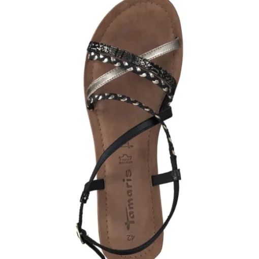 Tamaris 28139, Keilsandaletten, Damen, Schwarz