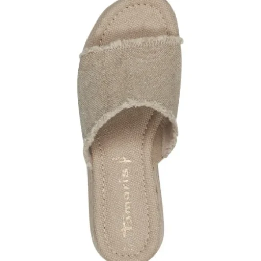 Tamaris 27232, Plateau-Pantoletten, Damen, BEIGE