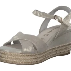 Tamaris 28001, Plateau-Sandaletten, Damen, Grau