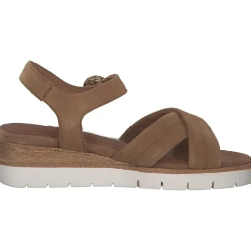 Tamaris 28202, Plateau-Sandaletten, Damen, CAMEL