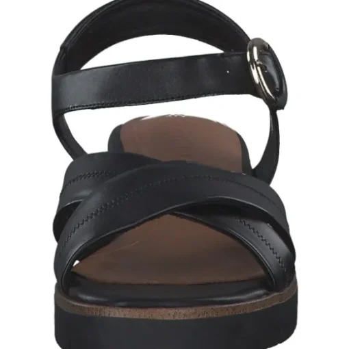 Tamaris 28202, Plateau-Sandaletten, Damen, BLACK LEATHER