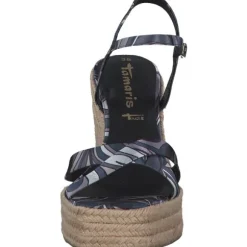 Tamaris 28063-30, Plateau-Sandaletten, Damen, BLACK COMB