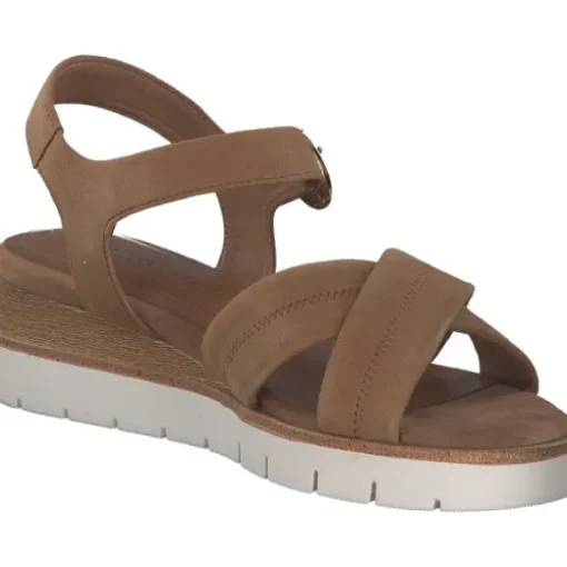 Tamaris 28202, Plateau-Sandaletten, Damen, CAMEL