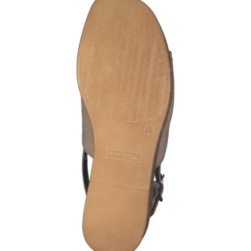 Tamaris 28393-42, Plateau-Sandaletten, Damen, Beige