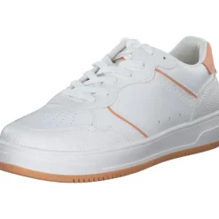 Tamaris 23729, Schnürschuhe, Damen, white/orange