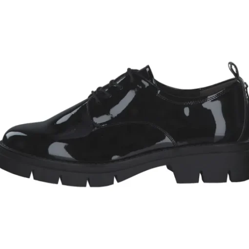 Tamaris 23302, Schnürschuhe, Damen, BLACK PATENT