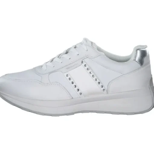 Tamaris 23737-42, Schnürschuhe, Damen, WHITE