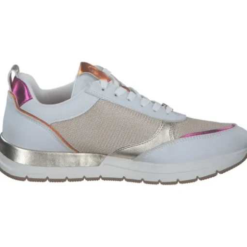 Tamaris 23732, Schnürschuhe, Damen, WHITE/LT.GOLD