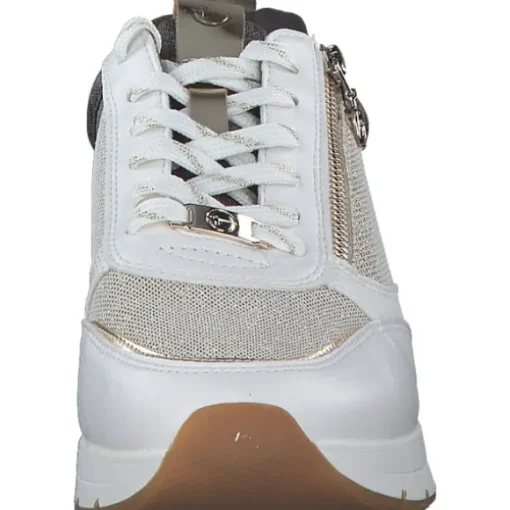 Tamaris 23732, Schnürschuhe, Damen, Weiß Beige
