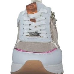 Tamaris 23732, Schnürschuhe, Damen, WHITE/LT.GOLD