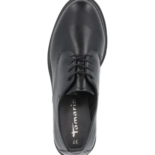 Tamaris 23302, Schnürschuhe, Damen, BLACK MATT