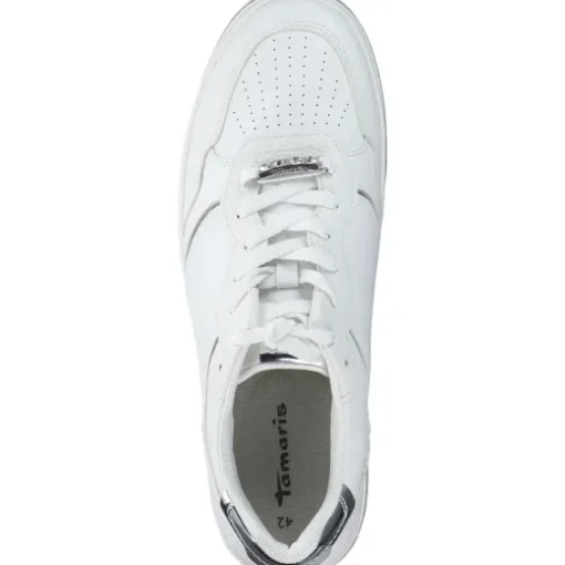 Tamaris 23729, Schnürschuhe, Damen, Weiß