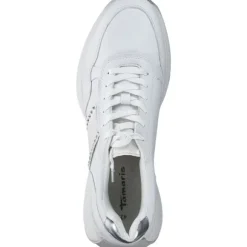 Tamaris 23737-42, Schnürschuhe, Damen, WHITE