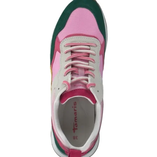 Tamaris 23741, Schnürschuhe, Damen, Pink (Pink Comb)